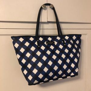 Kate Spade Blue & White Tote Bag